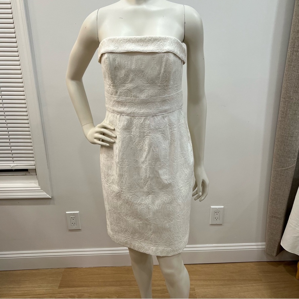 NWT Black House White Market sleeveless white dress